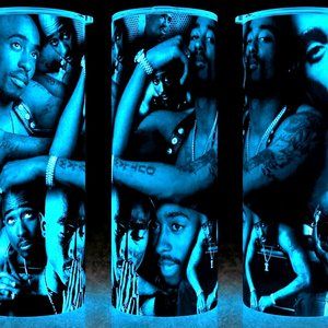 Glow in the Dark 2Pac Tupac Shakur Legendary Rap Cup Mug Tumbler 20oz